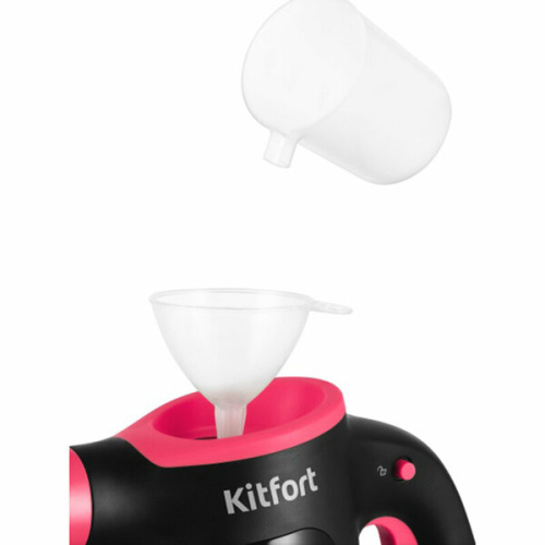 Пароочиститель KITFORT КТ-9170-1 черно-малиновый