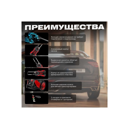 Мойка высокого давления WORTEX PW 1740 (PW174000025) 2.40 кВт