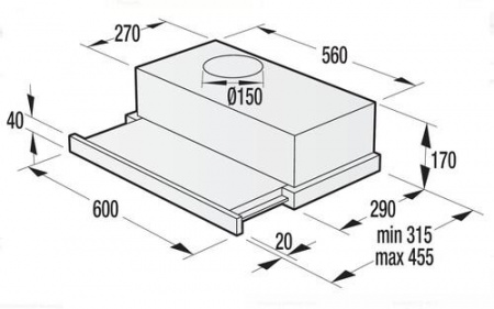 Вытяжка телескопическая Gorenje BHP62CLI бежевый/бежевый