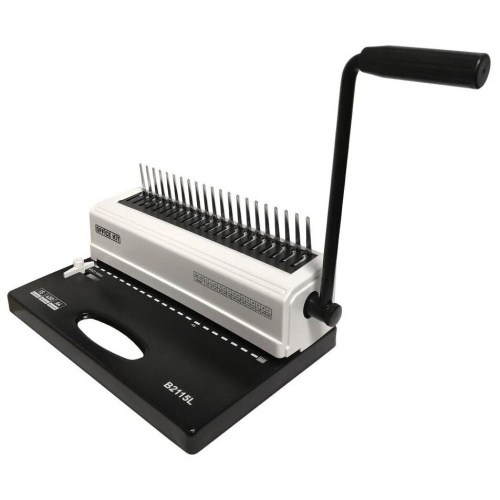 Переплетчик Office Kit B2115L A4/перф.15л.сшив/макс.450л./пластик.пруж. (4.5-51мм)