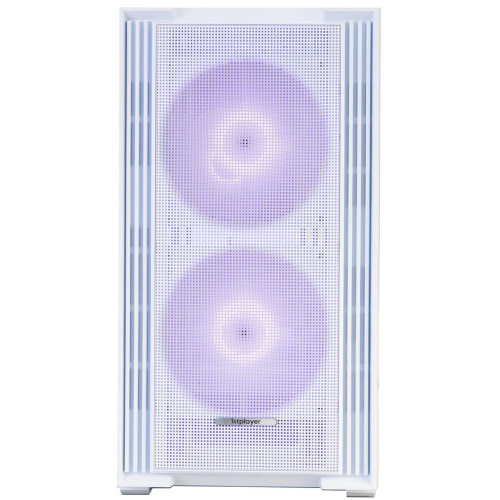 Корпус 1STPLAYER AU6 ARGB White (AU6-WH-2FA7-14-W-2FA7R-W-1FA7-W) / mATX / 2x140mm 3x120mm ARGB fans