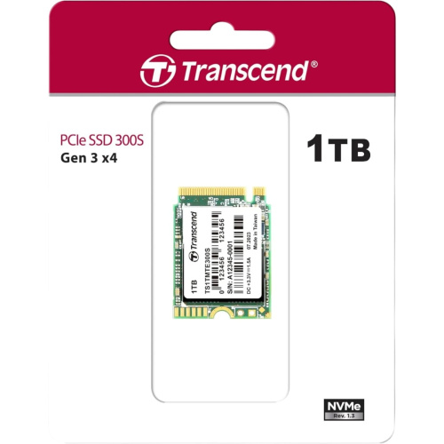SSD Transcend MTE300S (TS1TMTE300S), 1TB, 3D TLC NAND, M.2 2230 ,PCI-E 4x R/W - 2000/1650 MB/s