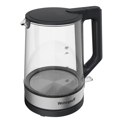 Электрочайник Weissgauff WK 1700 EcoGlass Graphite