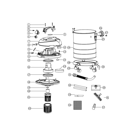 Пылесос REDVERG RD-VC1200S-20S