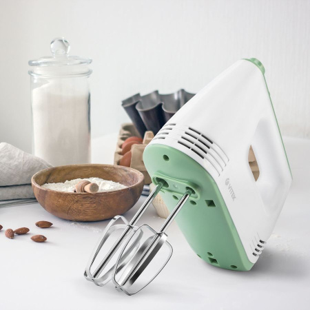 Миксер Vitek VT-1405 (MC) белый/зеленый