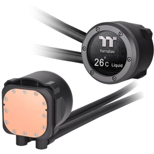 СВО Thermaltake TH360 V2 Ultra ARGB (CL-W384-PL12SW-A) Soc-AM5/AM4/1151/1200/1700 черный 4-pin 25.8dB Al+Cu LCD Ret