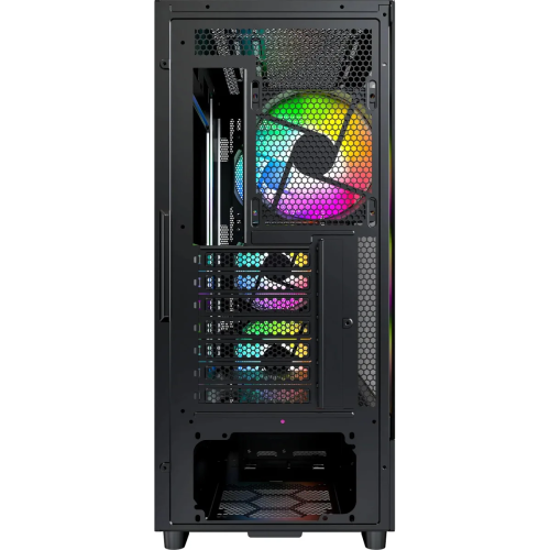 Корпус Montech X5 черный без БП ATX 4x120mm 1xUSB2.0 1xUSB3.0 audio bott PSU