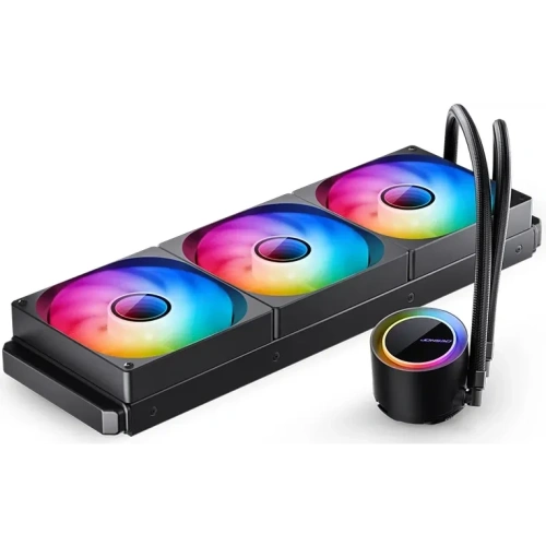 СВО JONSBO TG-420 ARGB Black LGA 1851/1700/1200/115X/AM5/AM4 (TDP 300W, ARGB Fan and Pump, PWM, Triple Fan 140mm)