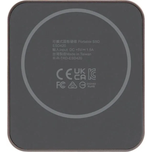 Внешний SSD Transcend ESD420C (TS1TESD420C), 1TB, USB 20Gbps, Type C, Magsafe, Серый