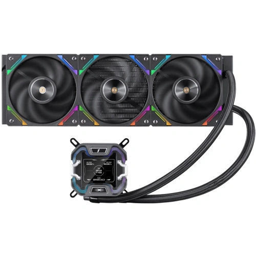 СВО 1STPLAYER X-360 Black (X-360-BK) / 3x120mm, ARGB, IPS display