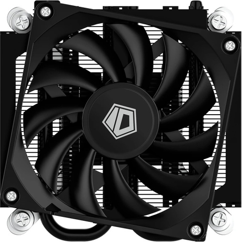 Кулер ID-COOLING IS-23i Black LGA1851/1700/1200/115X низкопрофильный высота 23mm (TDP 45W, PWM, 2 тепл.трубки, медная база, Fan 80mm) Box