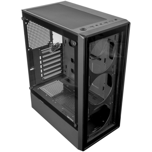Корпус Ginzzu CL125, ATX передняя панель стекло