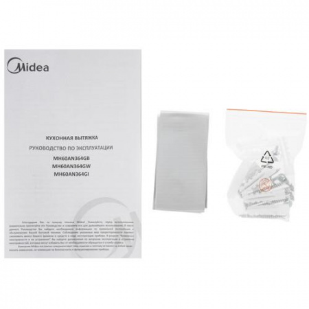 Вытяжка наклонная Midea MH60AN364GW белый