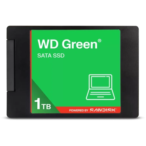 SSD WD Green WDS100T5G0A 1TB, 2.5", SATA III, R/W - 545/510 MB/s 3D-NAND