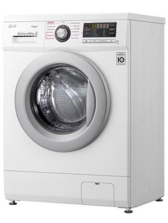Стиральная машина LG F1296WDS1 60х44х85 см Класс: A загр.фронтальная макс.:6.5кг белый 1200 об/мин