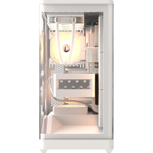 Корпус Formula V Line Crystal U9 PA White, ATX, Type-C*1, USB3.0*2, Curved Glass, Side 3x Performance ARGB, Rear 1x Performance ARGB
