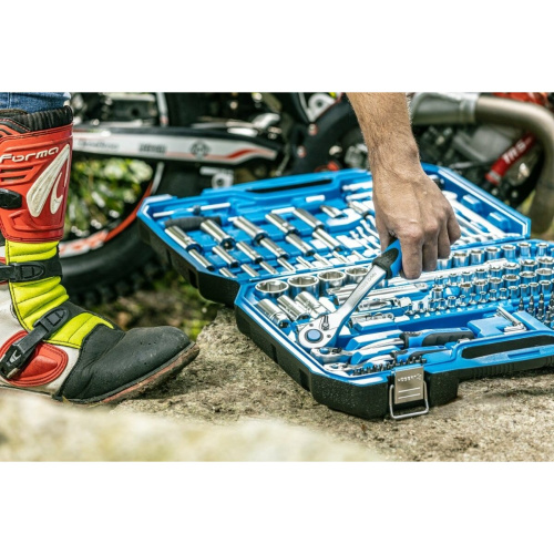 Набор инструментов Hoegert Technik HT1R444 1/4, 3/8,1/2 222 шт