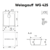 Мойка Weissgauff WG 42508 Anthracite