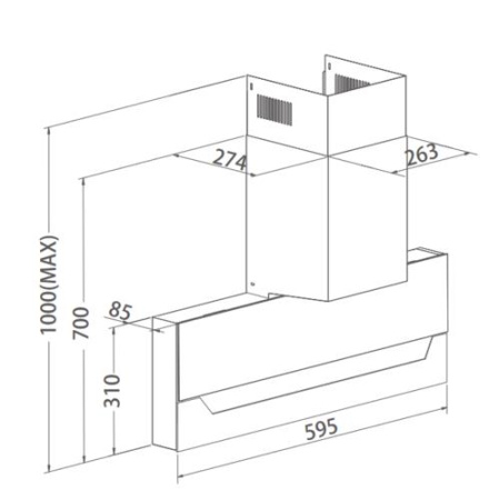 Вытяжка каминная Haier HVX-W682CB черный/черный