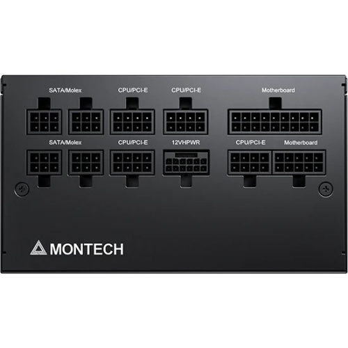 Блок питания Montech Century G5 850W / ATX 3.0, APFC, 80 Plus Gold, Full Bridge LLC, DC-DC, Japan caps, 120mm fan, full modular