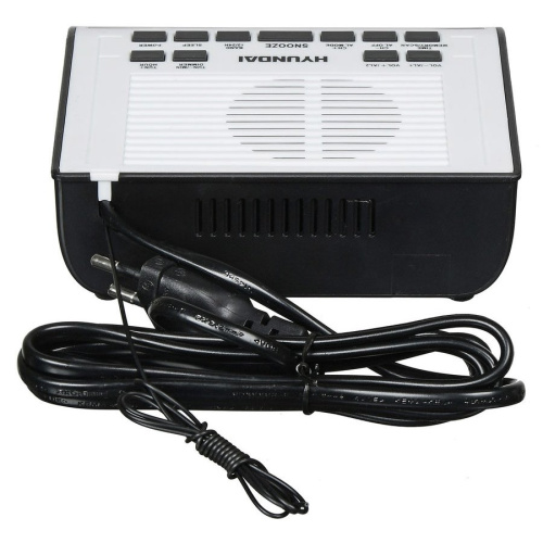 Радиобудильник Hyundai H-RCL100 белый