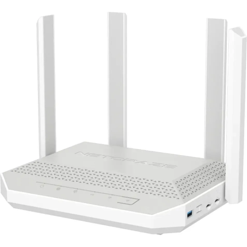 Роутер беспроводной Keenetic Netcraze Hopper 4G+ NC-2312 AX3000 10/100/1000BASE-TX/4G cat.6 белый