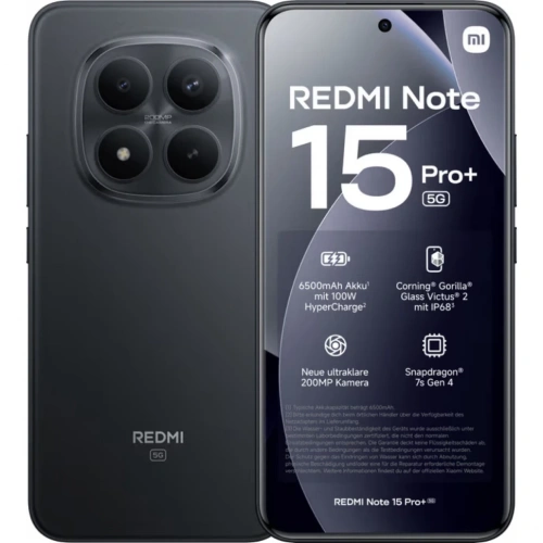 Смартфон Xiaomi Redmi Note 15 Pro + 5G 12/512 Черный