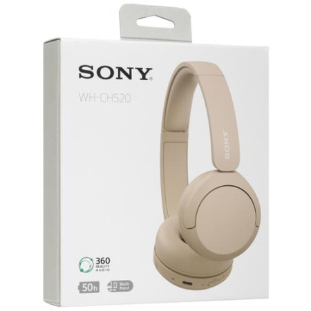 Беспроводные наушники Sony WH-CH520 бежевый