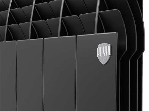 Биметаллический радиатор отопления  Royal Thermo Biliner 350 Vr 4 Секции Noir Sable