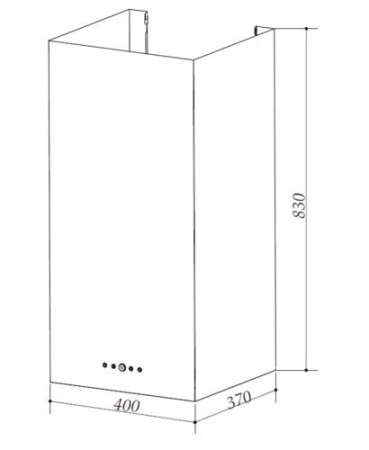 Вытяжка пристенная Weissgauff IRIDA BL черный