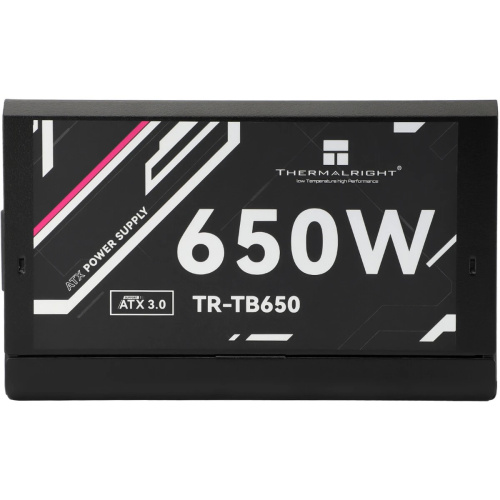 Блок питания Thermalright TR-TB650 650W 80+ Bronze (ATX, 3.0, Full modular, 1x24(20+4)pin, 2xCPU 8(4+4)pin, 4xPCIe*2 8(6+2)pin, 3xSATA3)