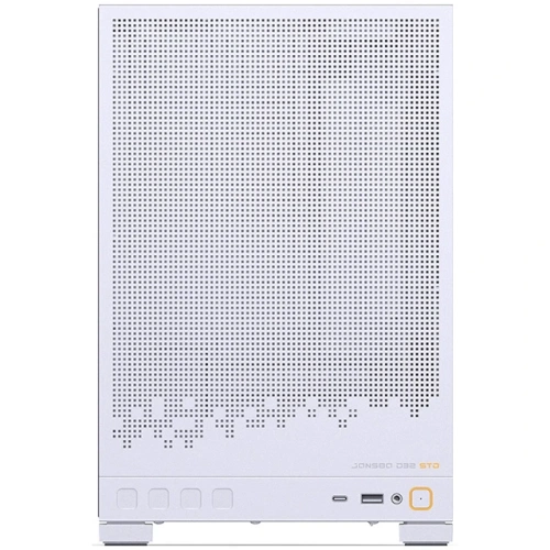 Корпус JONSBO D32 STD White без БП, боковая панель из закаленного стекла, mini-ITX, micro-ATX, белый