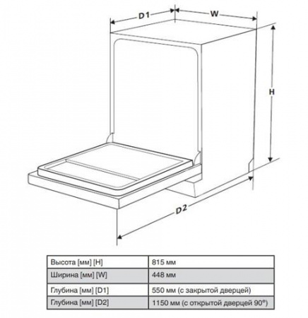 Встраиваемая посудомоечная машина Hansa ZIM426EQ