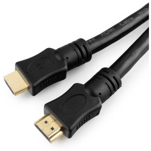 Кабель HDMI Cablexpert CC-HDMI4L-15M, 15м, v2.0, 19M/19M, серия Light, черный, позол.разъемы, экран, пакет