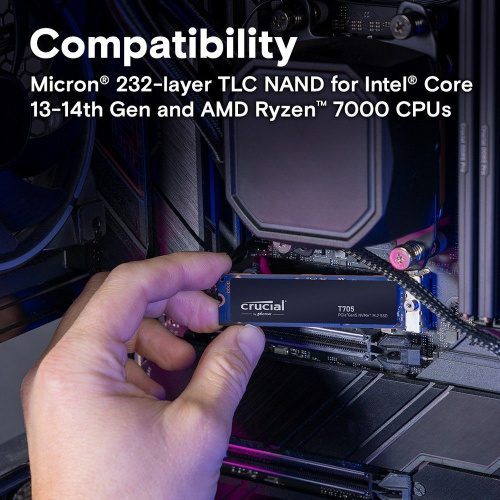 SSD Crucial T705 CT4000T705SSD3 PCIe 5.0 x4 4TB M.2 2280