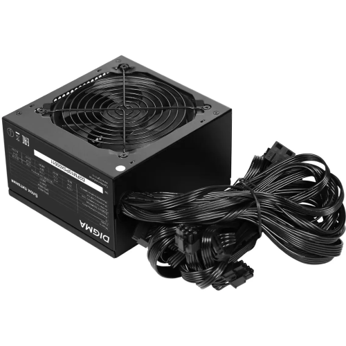 Блок питания Digma DPSU-650W, 650Вт, 120мм, черный, retail