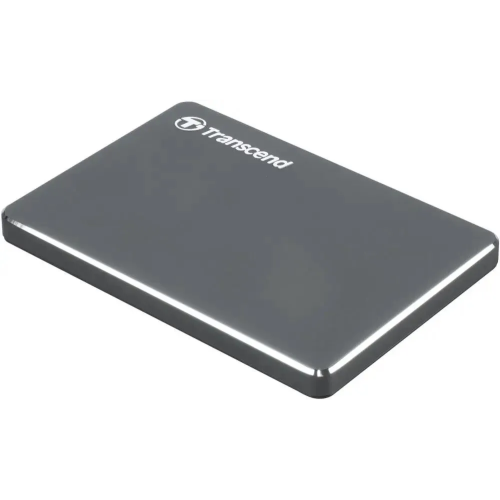 Внешний HDD 1.0TB USB3.0 Transcend StoreJet 25C3, алюминий, серый (TS1TSJ25C3N)