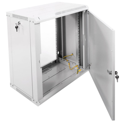 Шкаф коммутационный ЦМО ШРН-ЭКОНОМ ШРН-Э-12.350.1 настенный 12U 600x350мм пер.дв.металл серый