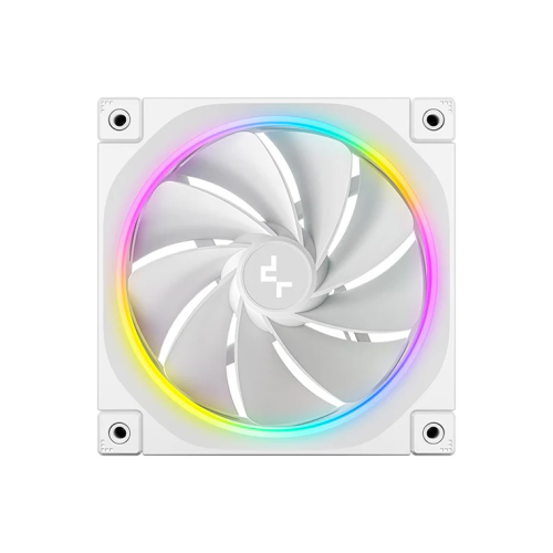 Вентилятор DEEPCOOL FL12R WH 120x120x25мм (PWM, ARGB, белый, 500-2150об/мин) Color Box