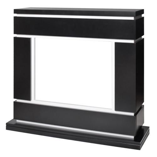 Портал каминный из МДФ RealFlame Vega, МДФ, фронтальный, классический стиль, чёрный матовый