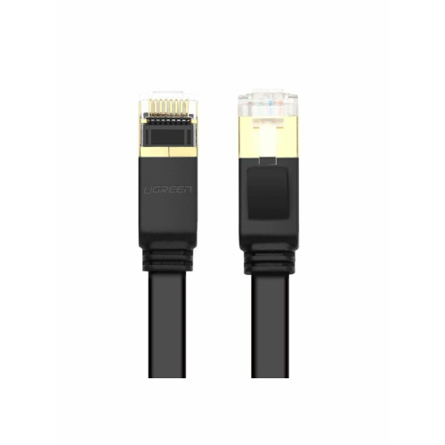 Кабель сетевой UGREEN NW106 (11267) Cat 7 U/FTP Lan Cable Flat Design 20m Black