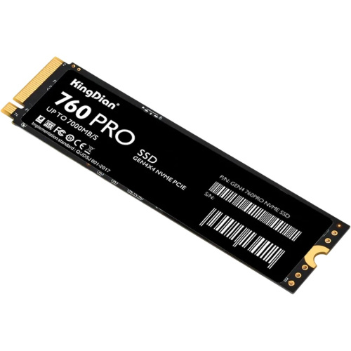 SSD KingDian G48 760Pro (G48 760Pro NVME M.2-2TB) 2Tb, M.2 2280, PCI-E 4.0 x4, 7000/6500MBs, NVMe, 1200TBW
