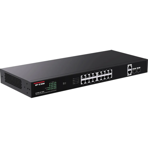 Неуправляемый PoE коммутатор IP-COM G1120P-16-250W с 16 Гигабитными портами PoE и 2 SFP портами
