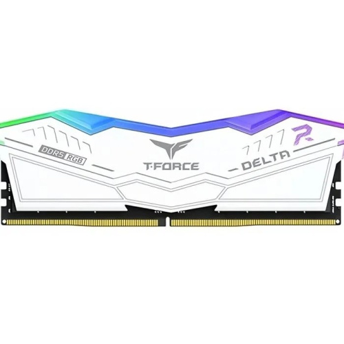 ОЗУ TEAMGROUP T-Force Delta RGB 32GB (FF4D532G6000HC28ADC01) (2x16GB) DDR5 6000MHz CL28 (28-36-36-76) 1.40V / White