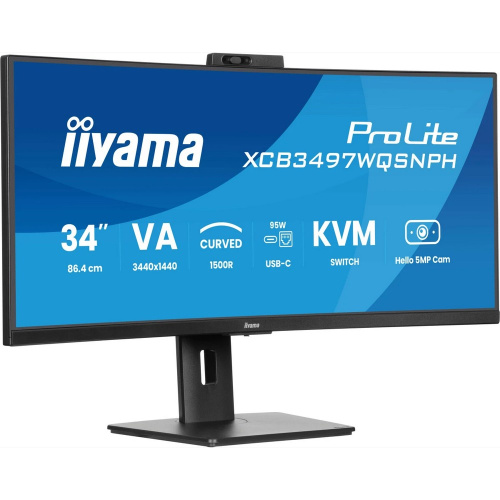 Монитор Iiyama ProLite XCB3497WQSNPH-B1 черный