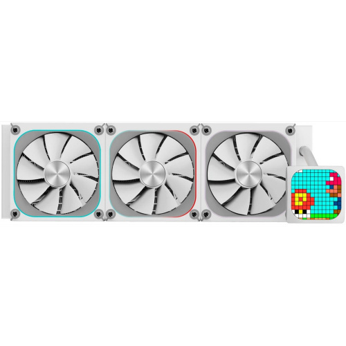СВО XASTRA LZ360 ARGB WH Intel LGA1851/1700/1200/115X/AM5/AM4 (3x120mm ARGB Dot-matrix fan and PUMP, HUB Controller,white)