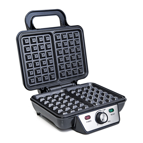 Вафельница Kitfort KT-1620 серебристый/черный