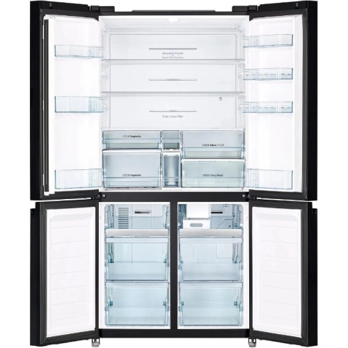 Холодильник Hitachi R-WB720PUC1 GPW белый стекло