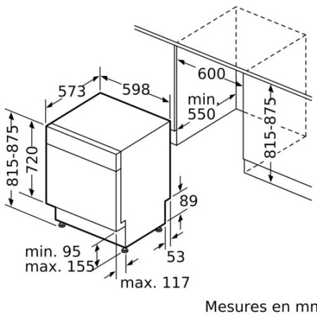Встраиваемая посудомоечная машина Bosch SMU4HTS00E