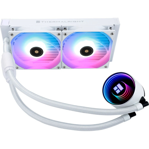 СВО Thermalright Frozen Notte 240 White Argb V2 (F-Notte-240-WH-ARGB-V2) 240mm, Fans 2x120mm, 72.37CFM, 27.7dBA, 2000RPM